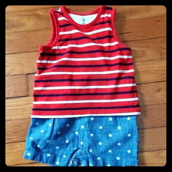 Baby Gap One Piece Star Spangled Romper Jumper - Picture 1 of 1